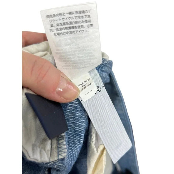 J. Crew Ruffle Shorts Cotton Size 8 Denim Pockets Blue Women’s - Picture 6 of 10